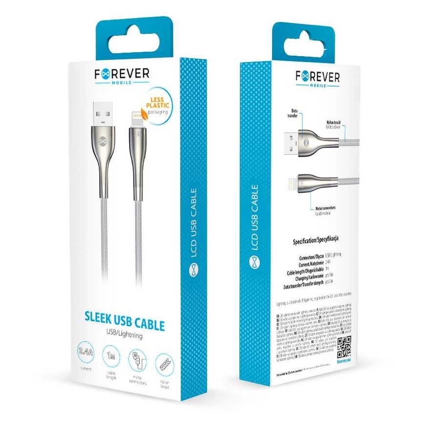 Forever Sleek cable USB - Lightning