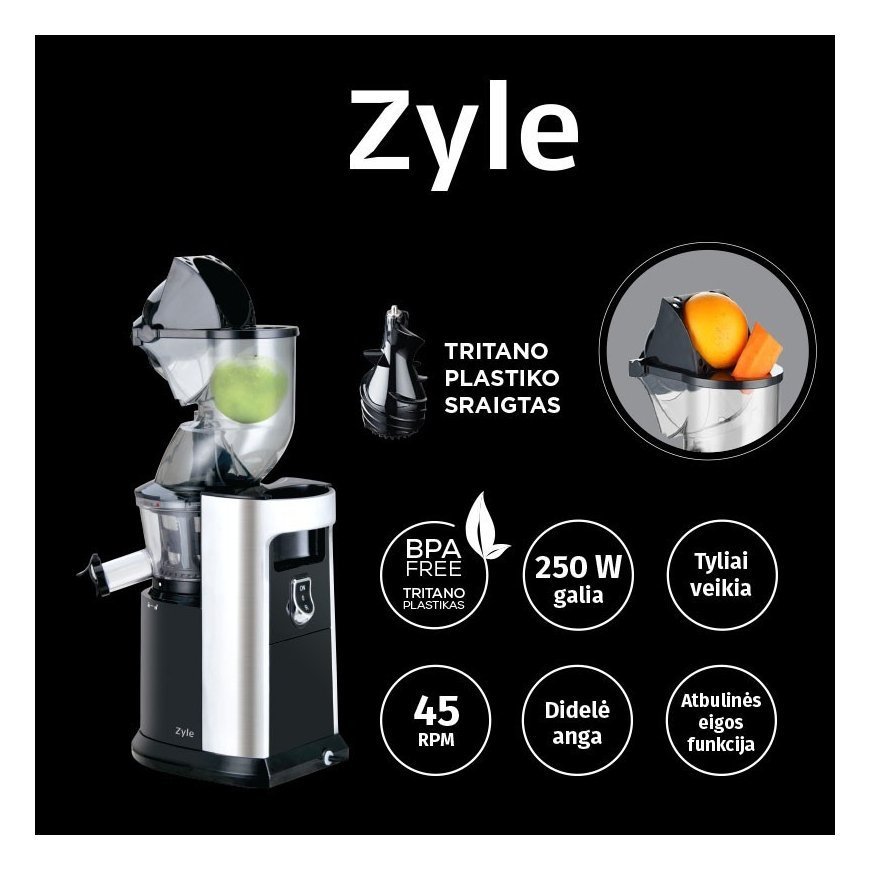 Lėtaeigė sulčiaspaudė Zyle ZY378BSJ