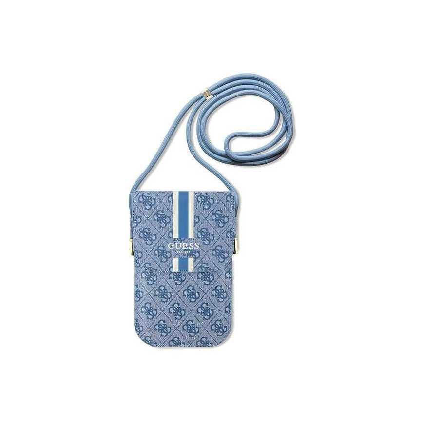 Case Guess bag for phone GUOWBP4RPSB blue Wallet 4G Stripes