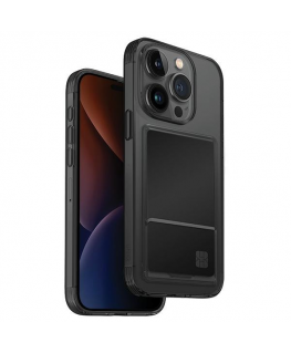 Uniq Air Fender ID Case for iPhone 15 Pro Max 6.7" Grey/Smoky Gray Shade Cardslot