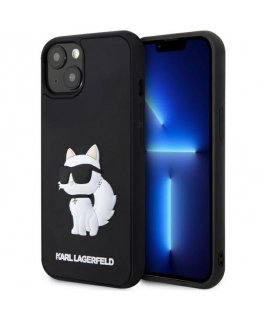 Karl Lagerfeld dėklas, skirtas iPhone 14 Plus 6,7" KLHCP14M3DRKHNK juodas hardcase 3D Rubber Choupette NFT