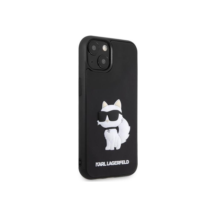 Karl Lagerfeld dėklas, skirtas iPhone 14 Plus 6,7" KLHCP14M3DRKHNK juodas hardcase 3D Rubber Choupette NFT – 4