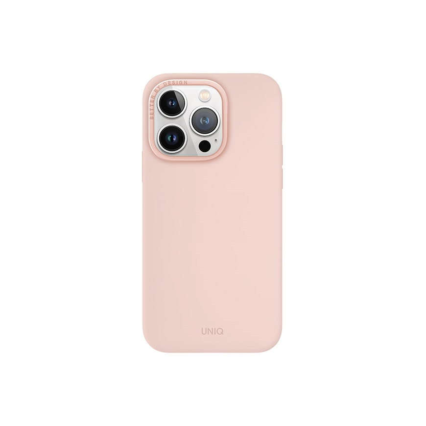Uniq Lino Hue iPhone 15 Pro 6.1" case Magclick Charging pink / blush pink – 2