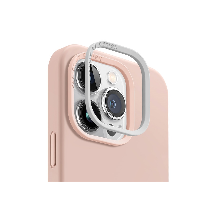 Uniq Lino Hue iPhone 15 Pro 6.1" case Magclick Charging pink / blush pink – 3