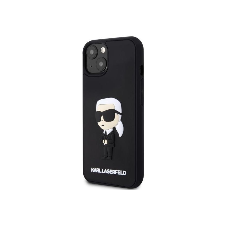 Case Karl Lagerfeld KLHCP14M3DRKINK iPhone 14 Plus 6.7" black/black hardcase Rubber Ikonik 3D – 2