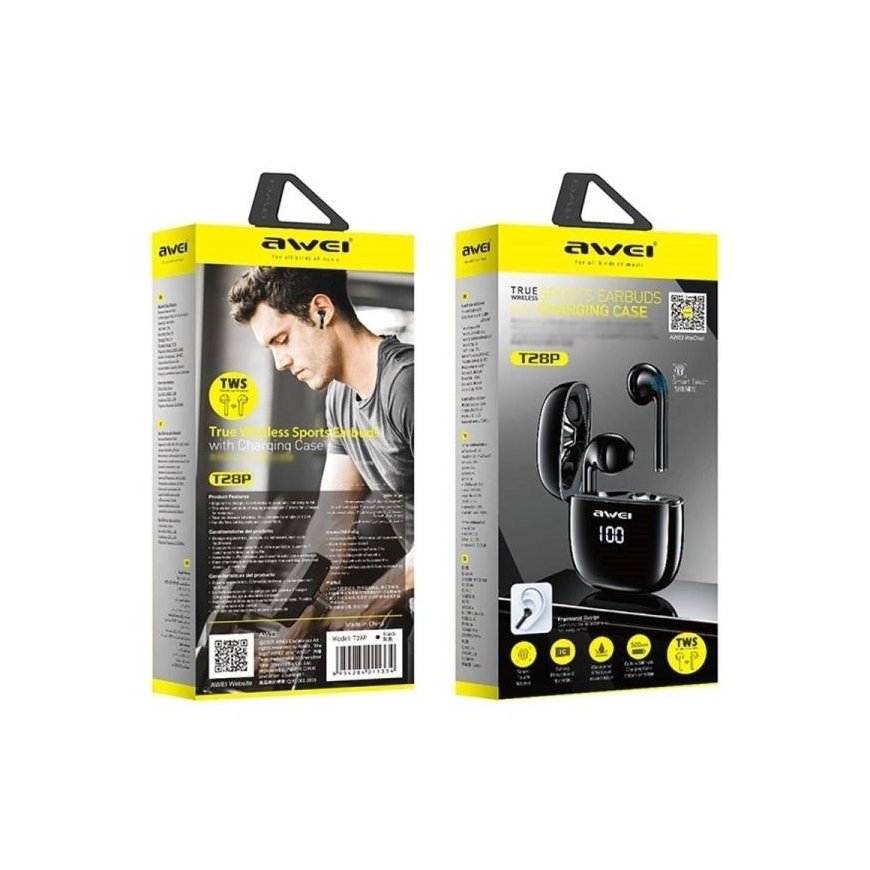 Awei T28P TWS Earphones (AWEI085BLK) – 3