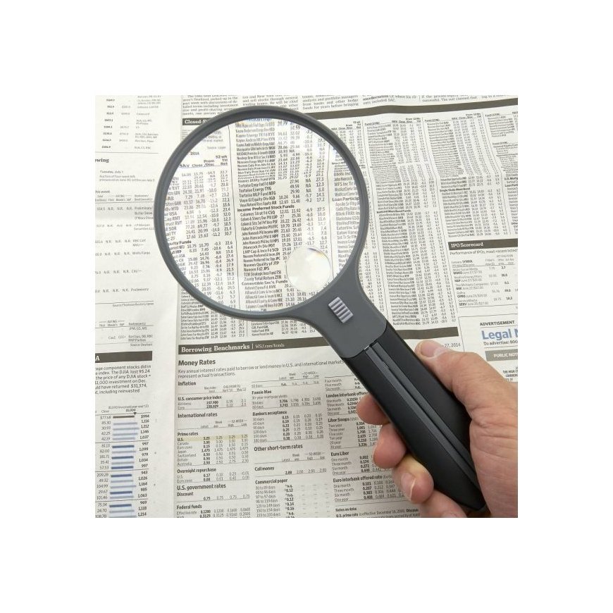 Carson Split Handle увеличительное стекло 3,5x Черный, Прозрачный – 5