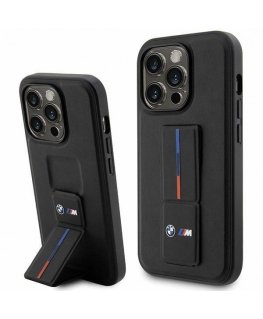 Case BMW BMHCP14X22GSLK iPhone 14 Pro Max 6.7" black/black hard case Grip Hot Stamp