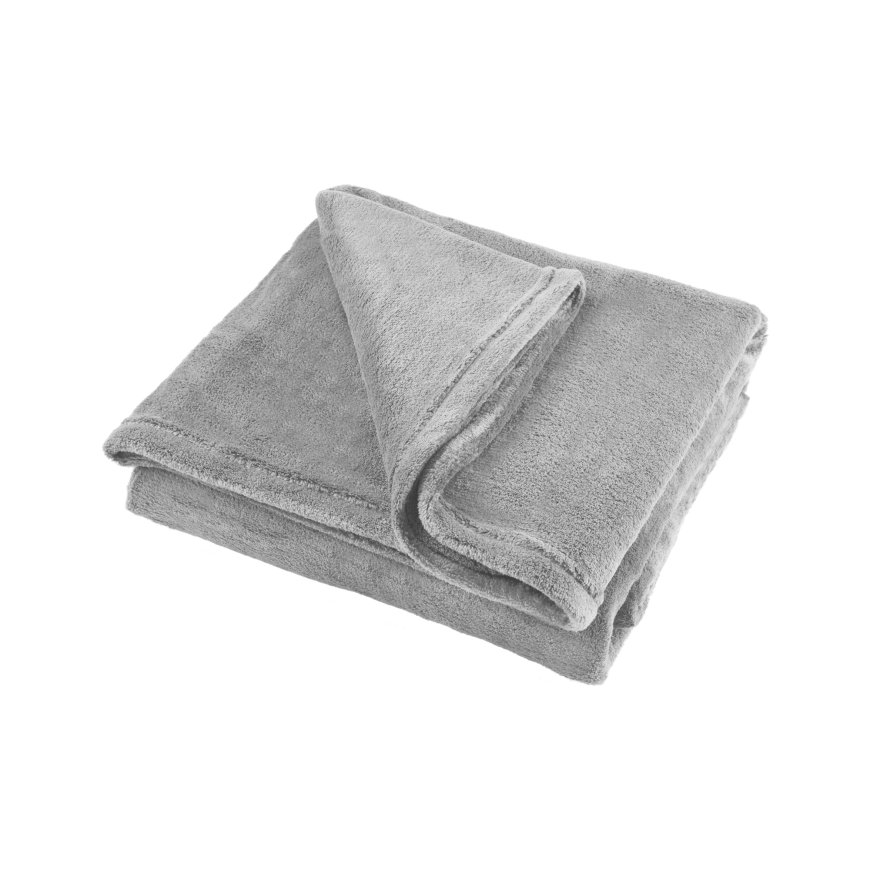 Fleece antklodė 150x200 cm TEESA - pilka – 2