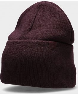 4f Žieminė kepurė H4Z22-CAM005 Burgundy dydis L