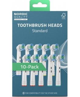 Nordic Quality brush heads, 10 pcs