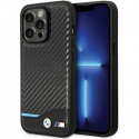 Dėklas BMW BMHCP13X22NBCK iPhone 13 Pro Max 6,7" juodas/juodas kietas dėklas, odinis anglies Dėklas BMW BMHCP13X22NBCK iPhone 13 Pro Max 6,7" juodas/juodas kietas dėklas, odinis anglies