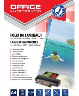 Office Products Biuro gaminiai BIRO PRODUKTAI LAMINAVIMO PLĖVELĖ, A4, 2X100MIC, GLOBUS, 100 Vnt., SKAIDRI 20325425-90