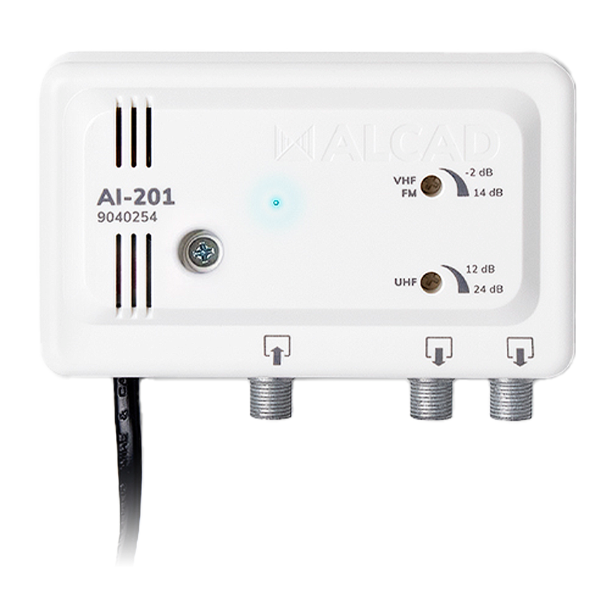 Alcad Broadband antenna amplifier 2 inputs