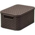 Curver / Keter CURVER KOSZYK S Z POKRYWĄ 6L /CIEMNY BRĄZ Curver / Keter CURVER KOSZYK S Z POKRYWĄ 6L /CIEMNY BRĄZ