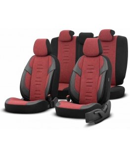 Otom throne 103 red 3 zip car seat cover set