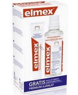 Elmex set in Anti-Caries cartridge (mouthwash 400 ml + toothpaste 75 ml)