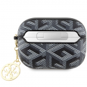 Guess Case for AirPods Pro GUAPPGCE4CK Black Gcube Classic Gold Logo W/Charm Guess Case for AirPods Pro GUAPPGCE4CK Black Gcube Classic Gold Logo W/Charm