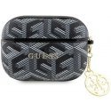 Guess Case for AirPods Pro GUAPPGCE4CK Black Gcube Classic Gold Logo W/Charm Guess Case for AirPods Pro GUAPPGCE4CK Black Gcube Classic Gold Logo W/Charm