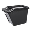 Plast Team Container with lid PlastTeam ProBox Recycle QR 58L slanted black Plast Team Container with lid PlastTeam ProBox Recycle QR 58L slanted black