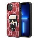Karl Lagerfeld KLHCP13SPMNIKPI iPhone 13 mini 5.4" Hard Case Red/Red Monogram Icon Patch
