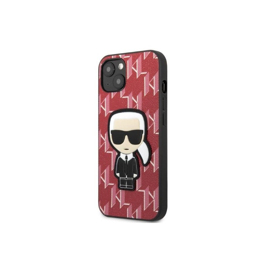 Karl Lagerfeld KLHCP13SPMNIKPI iPhone 13 mini 5.4" Hard Case Red/Red Monogram Icon Patch – 2