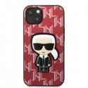 Karl Lagerfeld KLHCP13SPMNIKPI iPhone 13 mini 5.4" Hard Case Red/Red Monogram Icon Patch