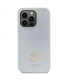 Guess Strass Metal Logo Back Case for Apple iPhone 15 Plus