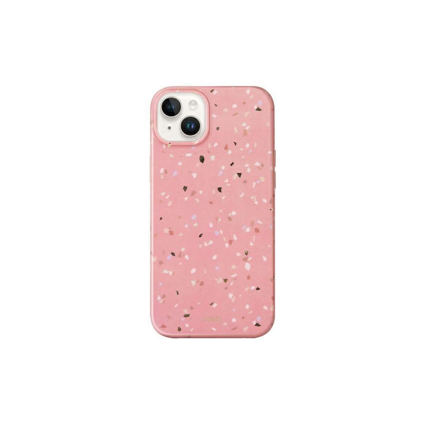 Uniq Dėklas UNIQ Coehl Terrazzo Apple iPhone 14 rožinė/coral pink – 2