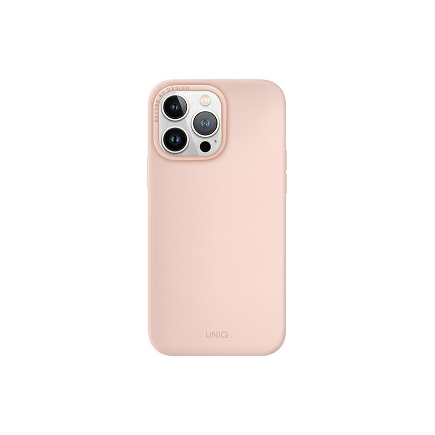 Uniq Unikalus dėklas Lino iPhone 14 Pro 6.1" rožinės/rožinės spalvos skaistalai – 2