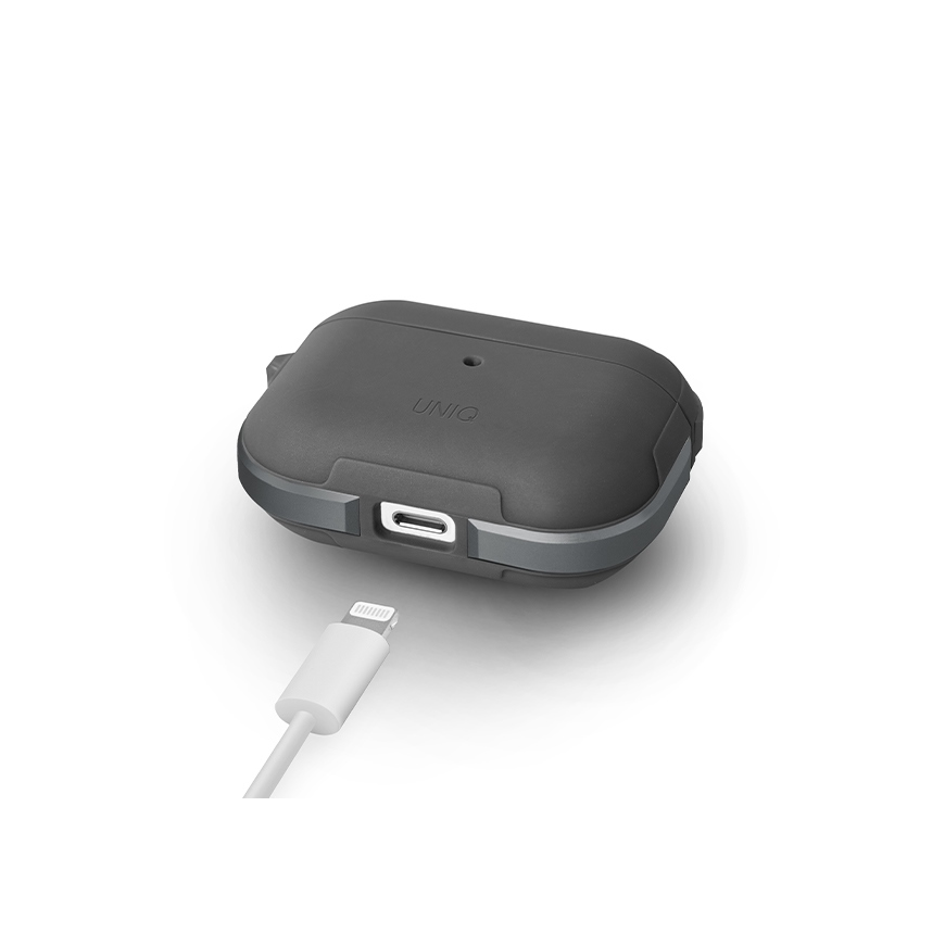 Uniq case Valencia AirPods Pro grey/gunmetal gray Antimicrobial – 3