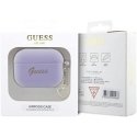 Ausinės Guess GUAP2LSCHSU AirPods Pro 2 dangtelis purpurinis / violetinis silikono žavesio širdies kolekcija Ausinės Guess GUAP2LSCHSU AirPods Pro 2 dangtelis purpurinis / violetinis silikono žavesio širdies kolekcija