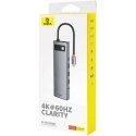 Hub 11in1 Baseus StarJoy Metal Glam Series, USB-C prie HDMI + VGA + 3 x USB 3.0 + USB 2.0 + USB-C PD + RJ45 + SD/TF +3,5 mm Hub 11in1 Baseus StarJoy Metal Glam Series, USB-C prie HDMI + VGA + 3 x USB 3.0 + USB 2.0 + USB-C PD + RJ45 + SD/TF +3,5 mm
