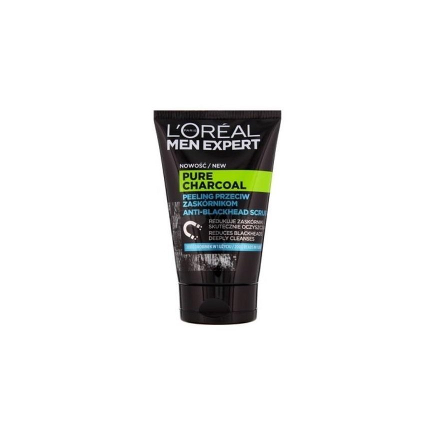 L'Oréal Men Expert Pure Charcoal veido šveitiklis nuo inkštirų 100ml