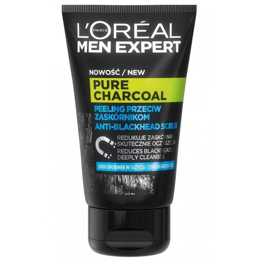 L'Oréal Men Expert Pure Charcoal veido šveitiklis nuo inkštirų 100ml – 5