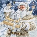 luca S Santa and Pressies Counted Cross Stitch Kit 29x29cm SBU5034 luca S Santa and Pressies Counted Cross Stitch Kit 29x29cm SBU5034