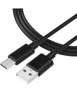 Tactical Smooth Thread Cable USB-A|USB-C 2m Black