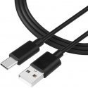 Tactical Smooth Thread Cable USB-A|USB-C 2m Black Tactical Smooth Thread Cable USB-A|USB-C 2m Black