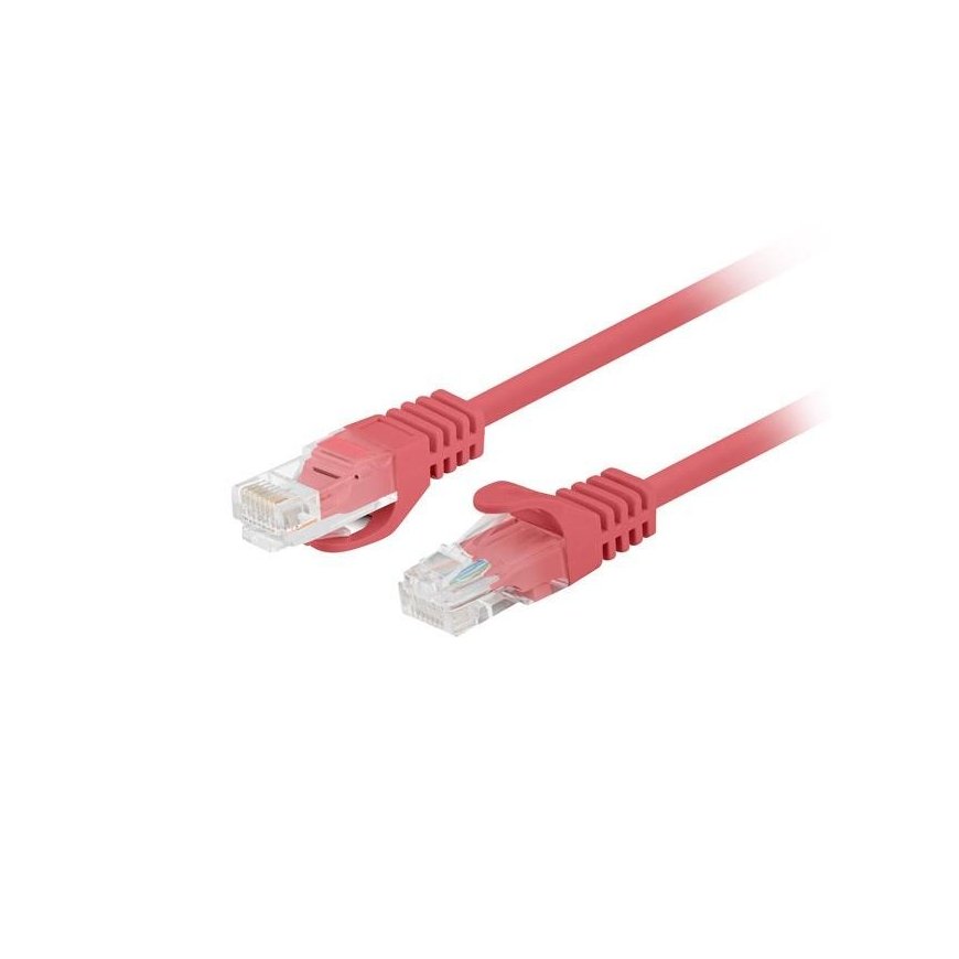 PATCHCORD KAT.6 UTP 1.5M Raudonas FLUKE PASSED LANBERG 10-PACK