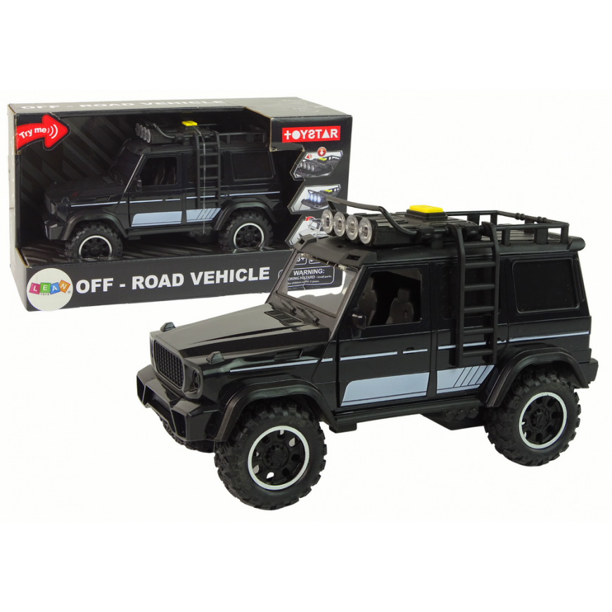 Lean Cars Visureigis 1:14 Friction Drive Juodas
