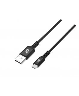 Cable USB0-Micro USB 2m silicone black Quick Charge