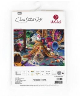 luca S Counted cross stitch kit "Picasso colors" 40 x 29 cm SB2421