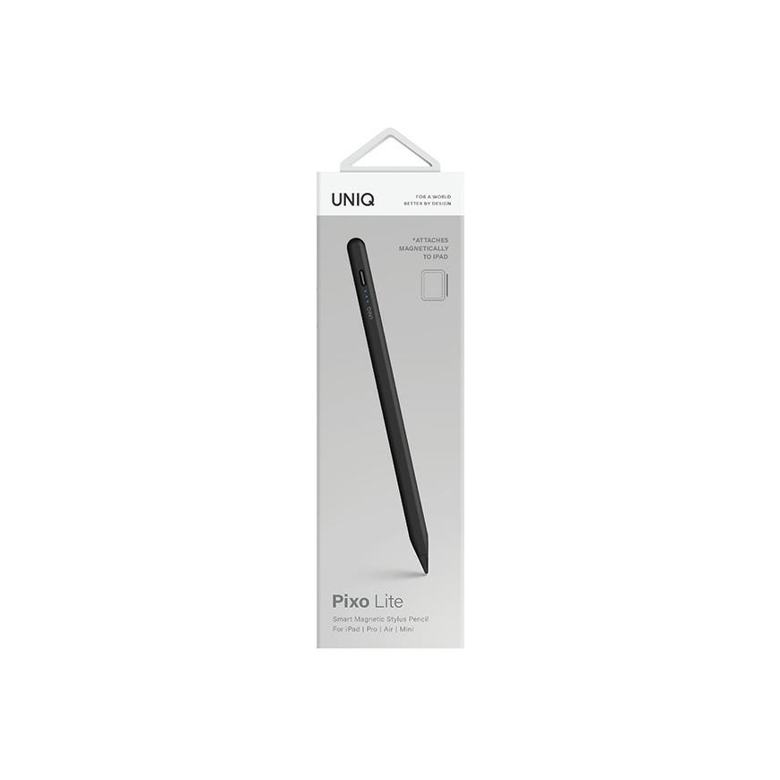 Uniq Pixo Lite Case with Magnetic Stylus for iPad Black/Graphite Black – 2
