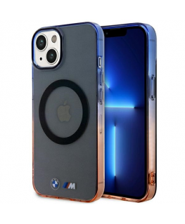 Case BMW BMHMP14SHTGE iPhone 14 6.1" gray/gray hard case Gradient Bumper MagSafe