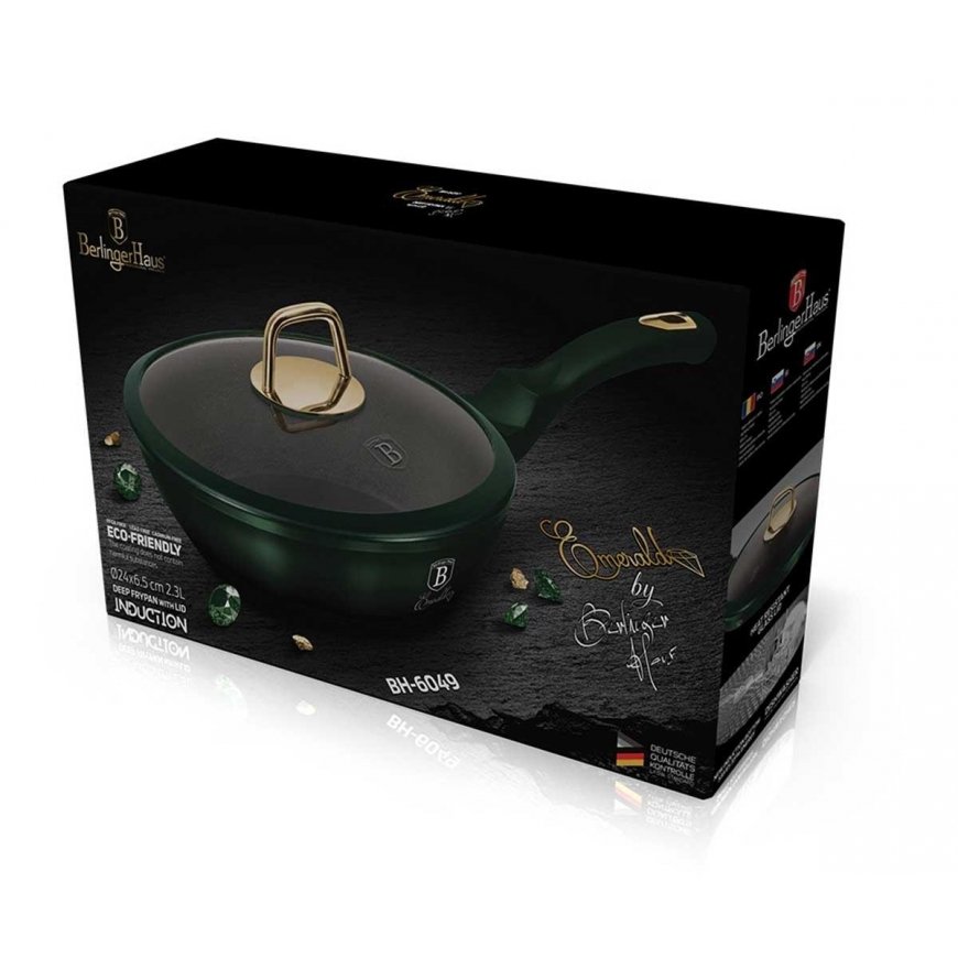 TITANINĖ KEPTUVĖ BERLINGER HAUS 24cm BH-6049 EMERALD – 4