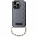 Karl Lagerfeld dėklas, skirtas iPhone 14 6,1" KLHCP14SSACKLHPG sidabrinis hardcase Saffiano Mono Chain Karl Lagerfeld dėklas, skirtas iPhone 14 6,1" KLHCP14SSACKLHPG sidabrinis hardcase Saffiano Mono Chain