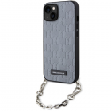 Karl Lagerfeld case for iPhone 14 6.1" KLHCP14SSACKLHPG silver hardcase Saffiano Mono Chain Karl Lagerfeld case for iPhone 14 6.1" KLHCP14SSACKLHPG silver hardcase Saffiano Mono Chain