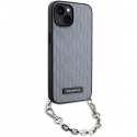 Karl Lagerfeld case for iPhone 14 6.1" KLHCP14SSACKLHPG silver hardcase Saffiano Mono Chain Karl Lagerfeld case for iPhone 14 6.1" KLHCP14SSACKLHPG silver hardcase Saffiano Mono Chain