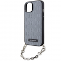 Karl Lagerfeld case for iPhone 14 6.1" KLHCP14SSACKLHPG silver hardcase Saffiano Mono Chain Karl Lagerfeld case for iPhone 14 6.1" KLHCP14SSACKLHPG silver hardcase Saffiano Mono Chain