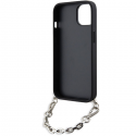 Karl Lagerfeld case for iPhone 14 6.1" KLHCP14SSACKLHPG silver hardcase Saffiano Mono Chain Karl Lagerfeld case for iPhone 14 6.1" KLHCP14SSACKLHPG silver hardcase Saffiano Mono Chain
